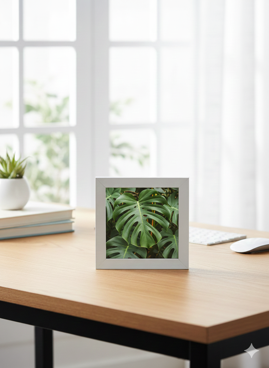 Morvi Photo Frame 5*5 Mini Frame White Photo Frames Painting (5*5 inch Pack of 2 White)